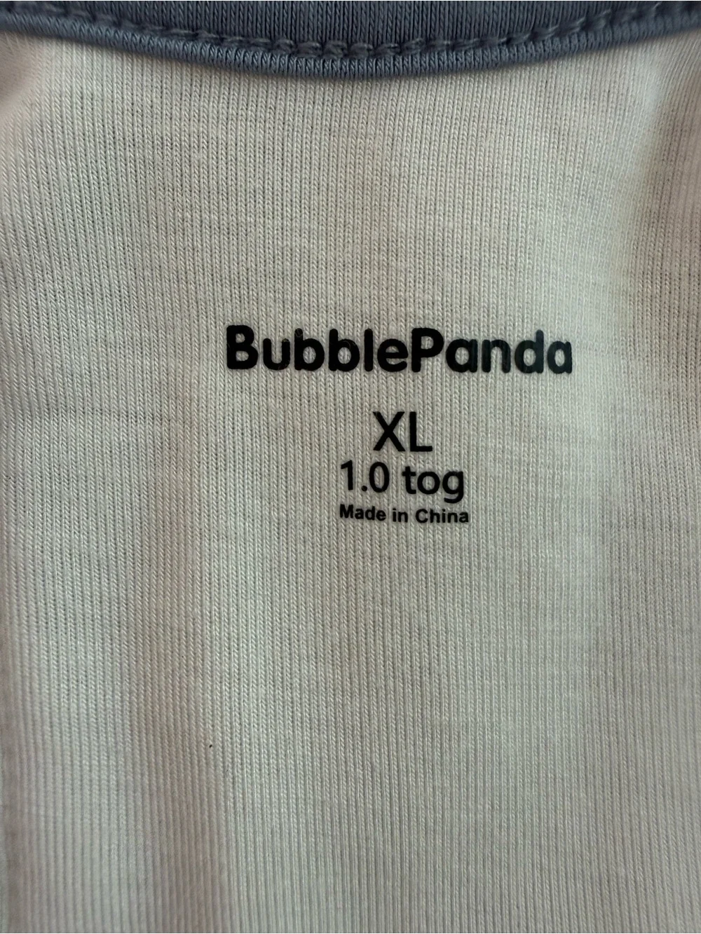 BubblePanda Bamboo Blue Grey Sleepsack Sleep Bag 1.0 Tog XL 18-36M Toddler